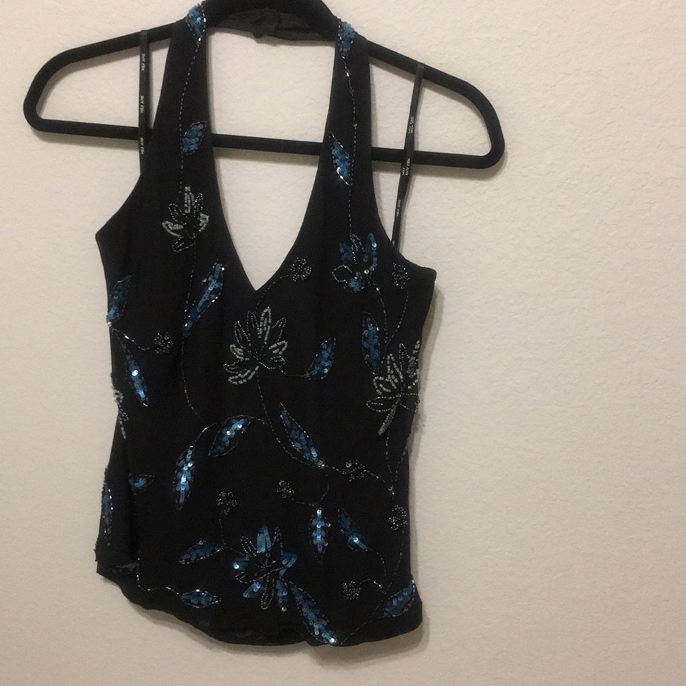 Beaded halter top